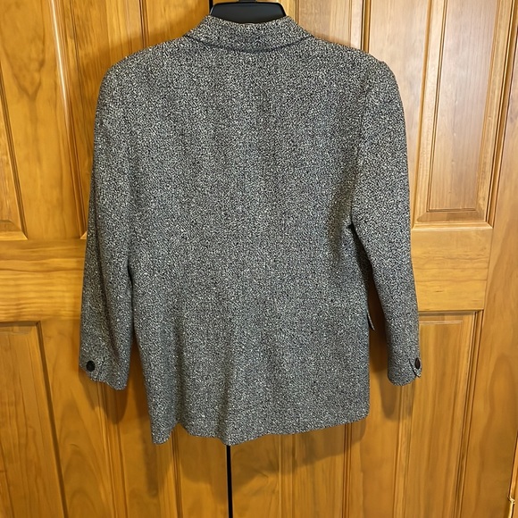 Vintage Pendleton Wool Jacket Blazer 8 Women’s Black Gray Grey - Picture 2 of 13